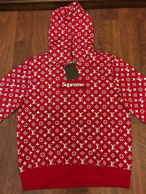 lv and supreme hoodie